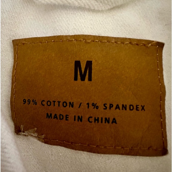 SUN CRUISER White Cotton Button Up Jacket Women’s Size Medium - Picture 5 of 11